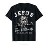 Jesus The Ultimate Deadlifter Funny Christian Workout Gym Tshirt Fashion Casual Tshirt Fitness Men Clothing Oversized T Shirt