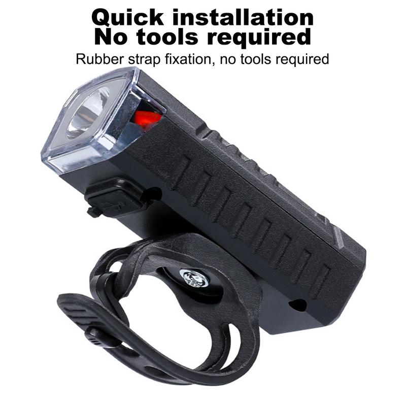 ABS Bicycles Front Headlight Waterproof Cycling Lights Built-in Battery Cycling Headlight Cycling Light Cycling Accessories