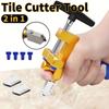 Langlebiger & Benutzerfreundlicher 2-in-1 Glas- & Keramikfliesenschneider - Präzises Schneiden & Brechen - für DIY- & Profi-Projekte
