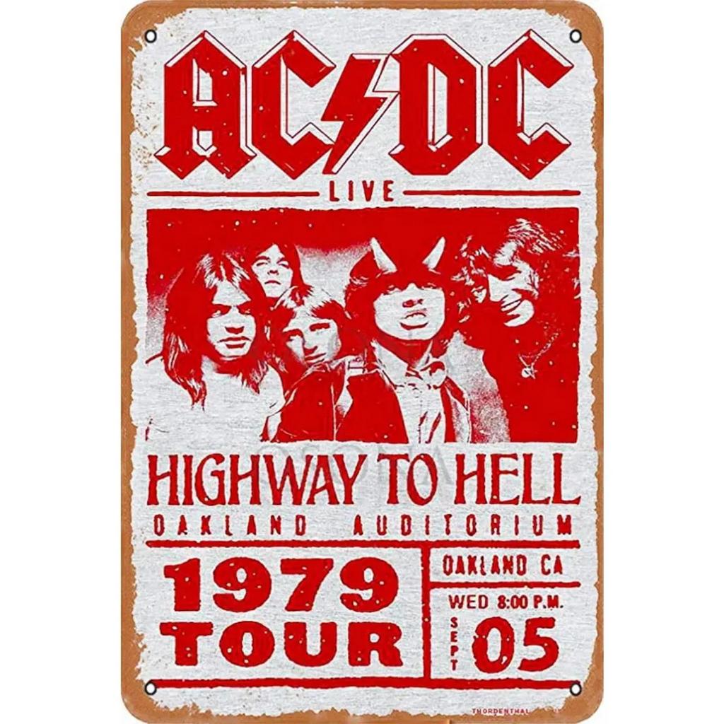 Rock Roll Metal Tin Signs Bands Wall Decoration Plaque Vintage Art Poster Iron Painting for Man Cave Home Cafe Garden Club Bar