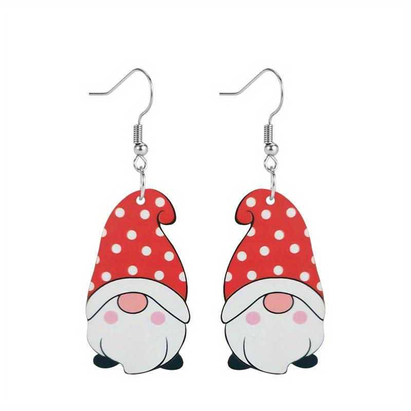 Love Heat Dwarf Acrylic Drop Earrings for Women Girls Y2K Stud Earrings Valentine's Day Jewelry Christams Gifts