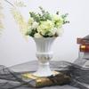 Iron Flower Arrangement Pot Stylish Retro Iron Flower Holder Vintage Wrought Iron Vase Retro Gold Wedding Floral Vase For Home
