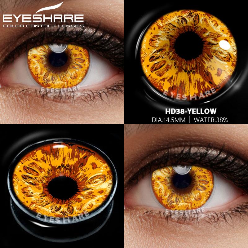 2pcs Halloween Colorful Contact Lenses for Eyes Anime Cosplay Eye Lenses Multicolored Lenses White Lenses Blue Eye Lens