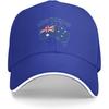 Australia Map Flag Baseball Cap Unisex Polyester Casual Summer Adjustable Sun Protection Hat