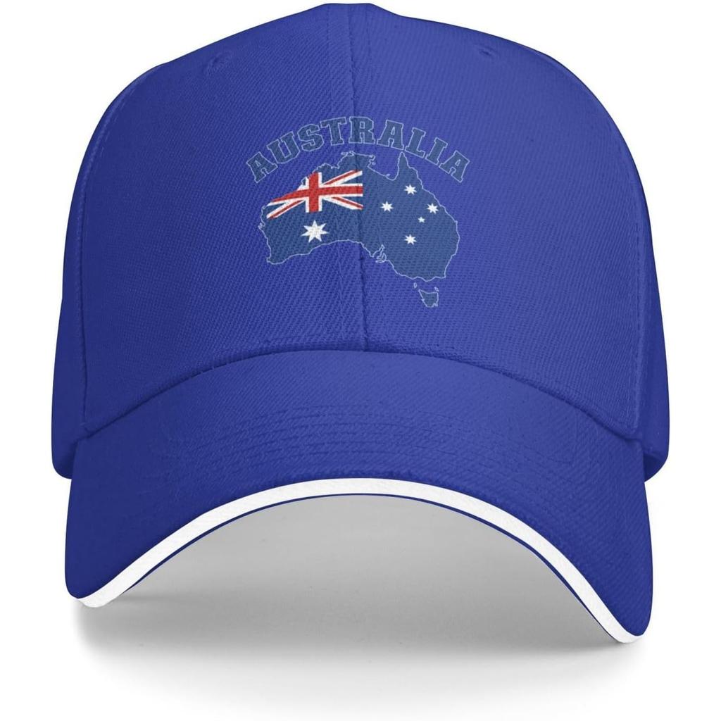 Australia Map Flag Baseball Cap Unisex Polyester Casual Summer Adjustable Sun Protection Hat