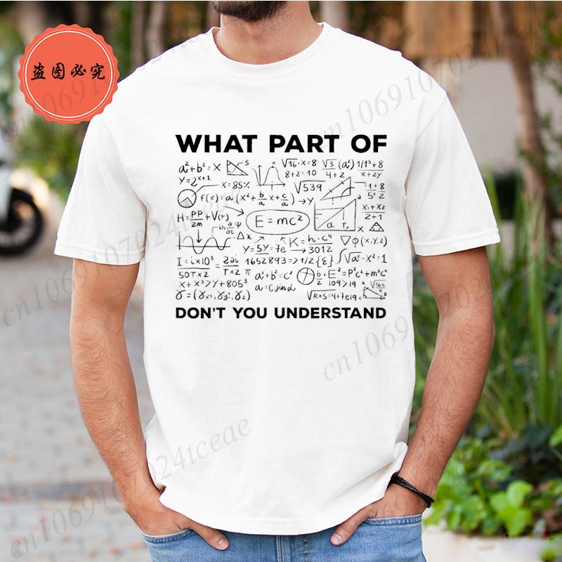Summer T Shirt for Men T-shirt Unisex Streetwear Mathematics Math University Teacher Ironic Joke Graphic Fashion Men's Clothing
