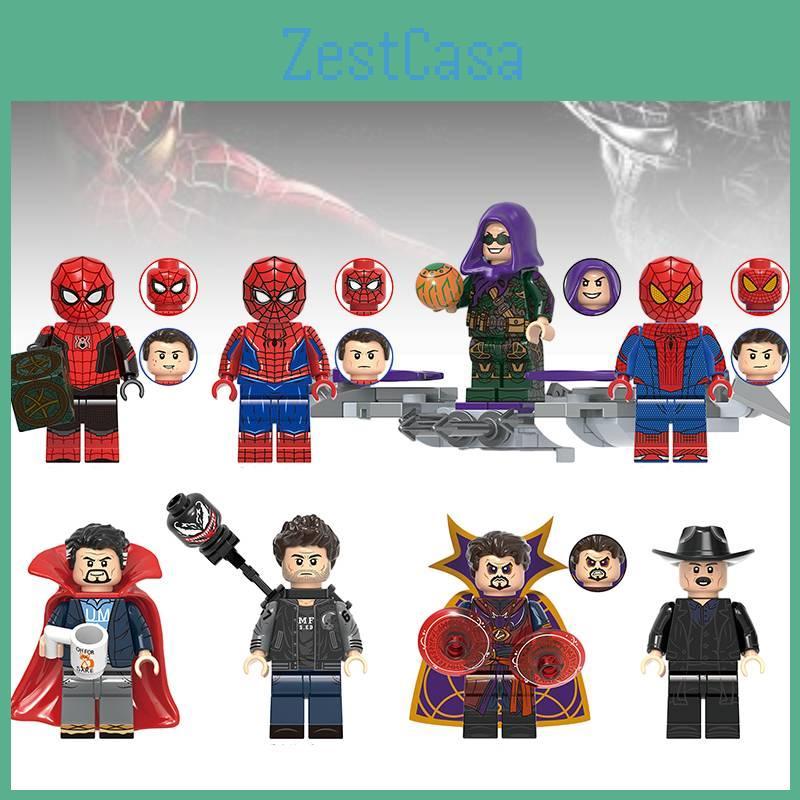 X0331 Spiderman Building Blocks Toy Set With Black And Red Superhero Suit