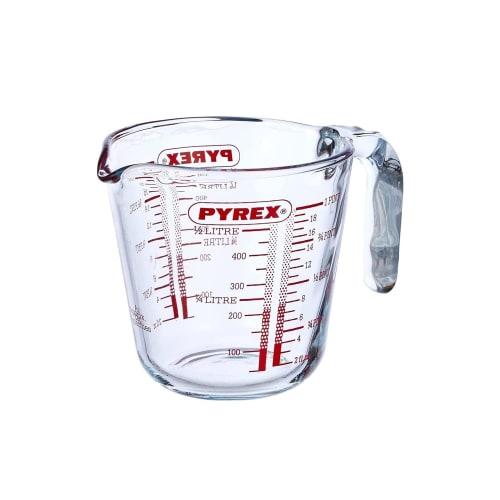 Synergy Trading Pyrex Heat-Resistant Glass Container, Measuring Cup, Jug, Oven and Microwave Safe, 500ml