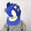 Sonic The Hedgehog Printing Baseball Adjustable Cap for Boys Girls, Blue