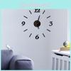 Premium Quality Diy Analog 3d Mirror Surface Large Number Wall Clock Sticker For Home Office Decor