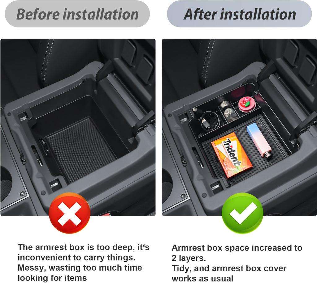 Car Armrest Storage Box Tray for 2025 2025 2025 2025 INEOS Grenadier Center Console Organizer Interior Car Storage Accessories