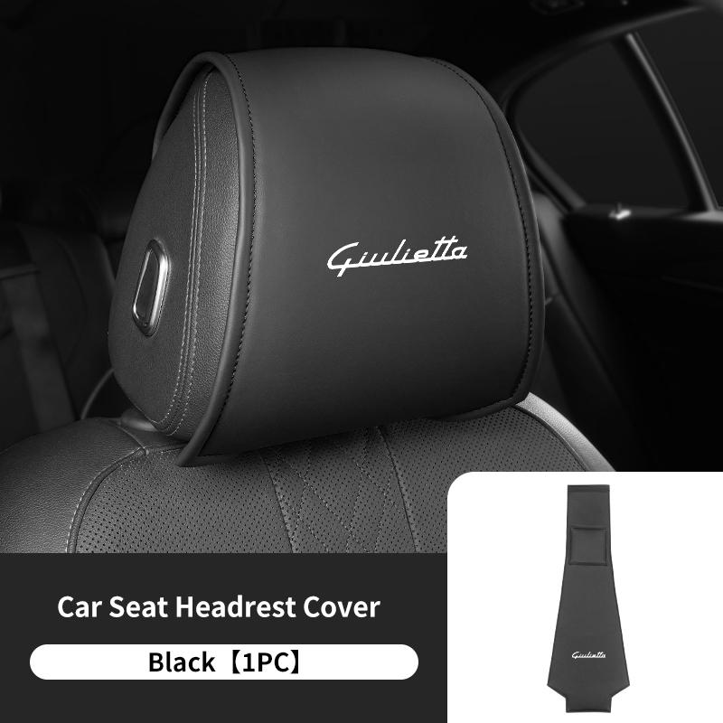 For Alfa Romeo Car Styling Headrest Case Anti-Dirty Dustproof Protective Cover GT Stelvio F1 Brera Volante Tonale Gloria Disco