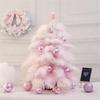Tabletop Miniatures Feather Christmas Tree with Light Quick &Easy Installation