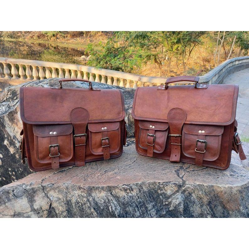 

Кожаные мотоциклетные кофры: Большие велосипедные сумки-штаны, растительного дубления 15 x 11 x 4 in