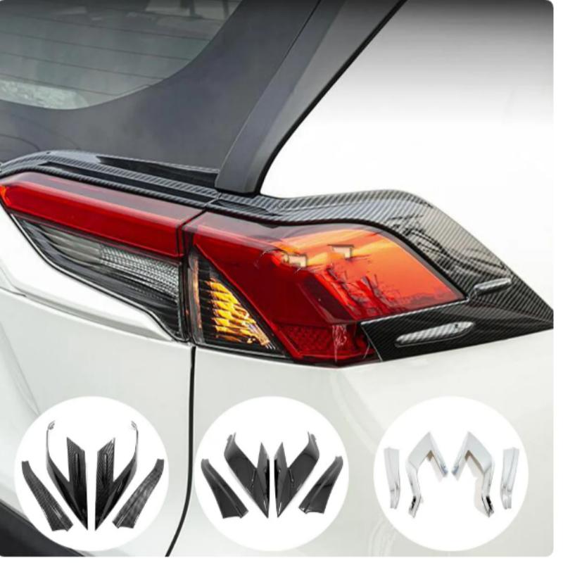 3d Sticker For Toyota Rav4      Car Styling Trim Back Tail Light Rear Frame Lamp Part Hoods Eyebrow