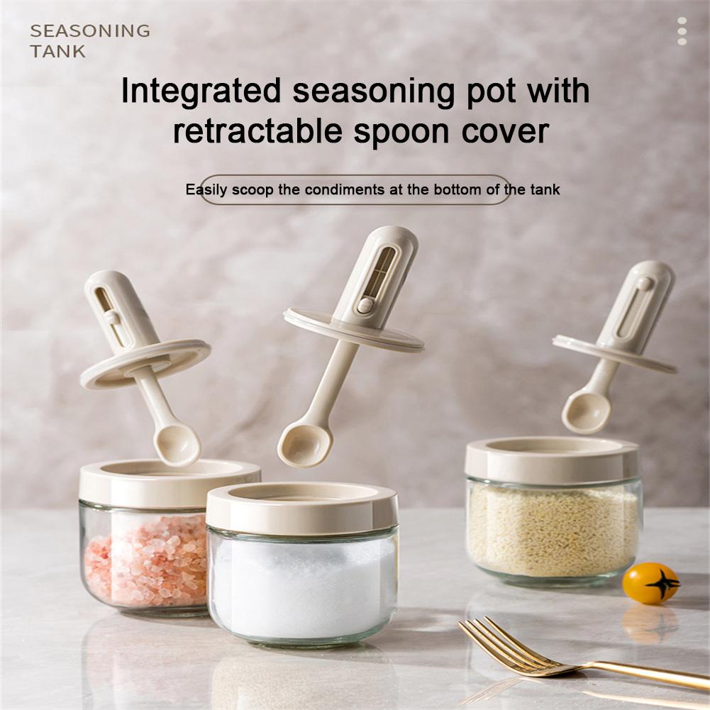 Telescopic Spice Seasoning Bottle Household Kitchen Seasoning Box Leak-proof Salt Storage Box