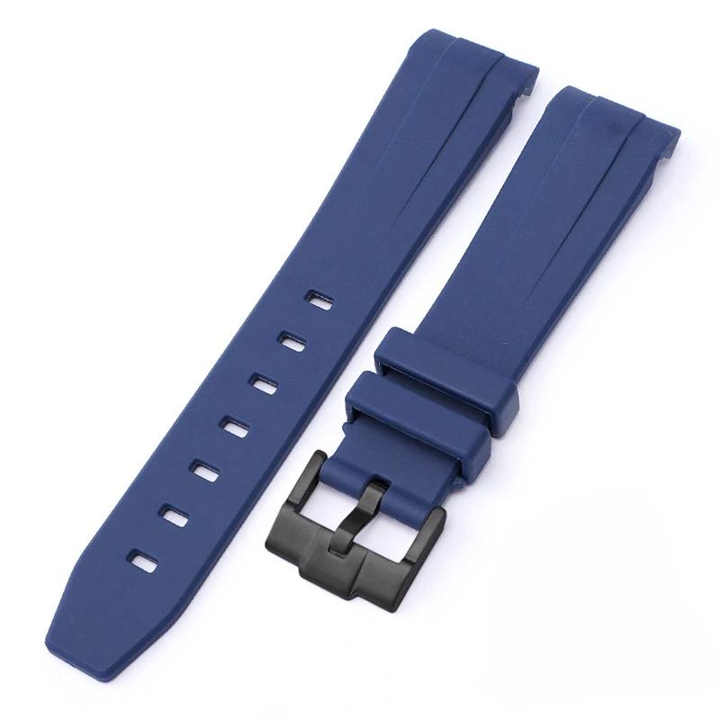 20mm Silicone Strap for Omega X Swatch Joint MoonSwatch Curved End Rubber Bracelet Men Women Waterproof Diving Sport Watch Band