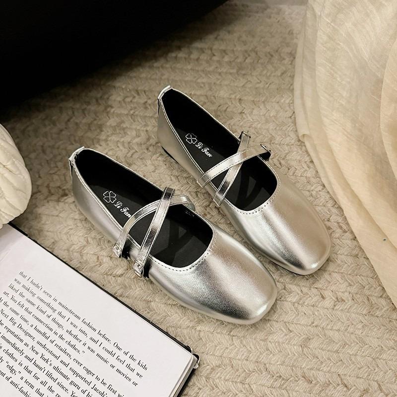 Fashion Hot Selling Elegant Woman Shoes 2025 High Quality Buckle Strap Flat Women's Pumps New Round Toe  Fashion Best Seller Low Heels