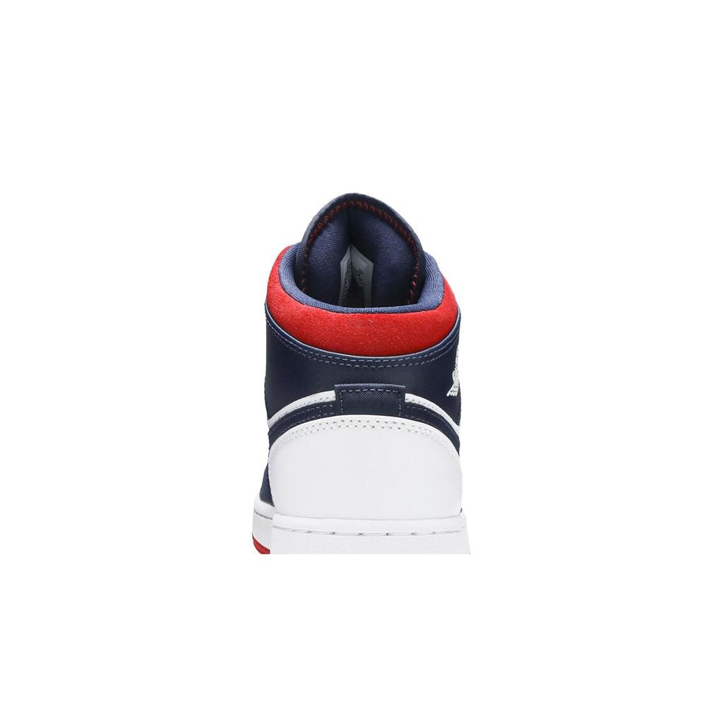 Air Jordan 1 Mid Grade School 'USA Olympic' (Unisex) Kids' Basketball Shoes BQ6931 104