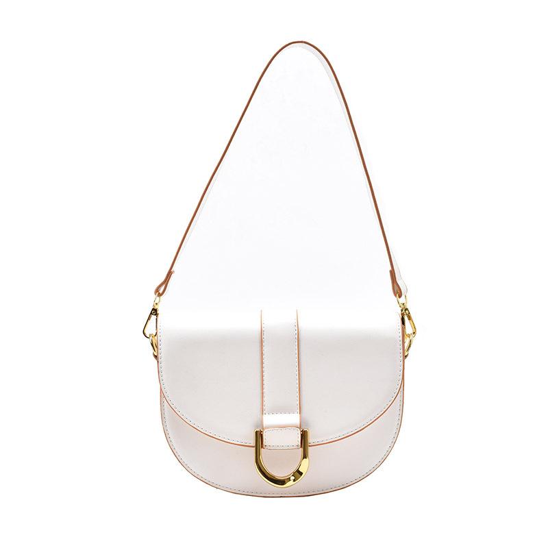 

Сумка женская новая модная сумка-мессенджер однотонная на плечо подмышку белый