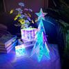 Starlight LED Hologram Rhombus Christmas Tree Lights - Luminous Flashing Home Decoration