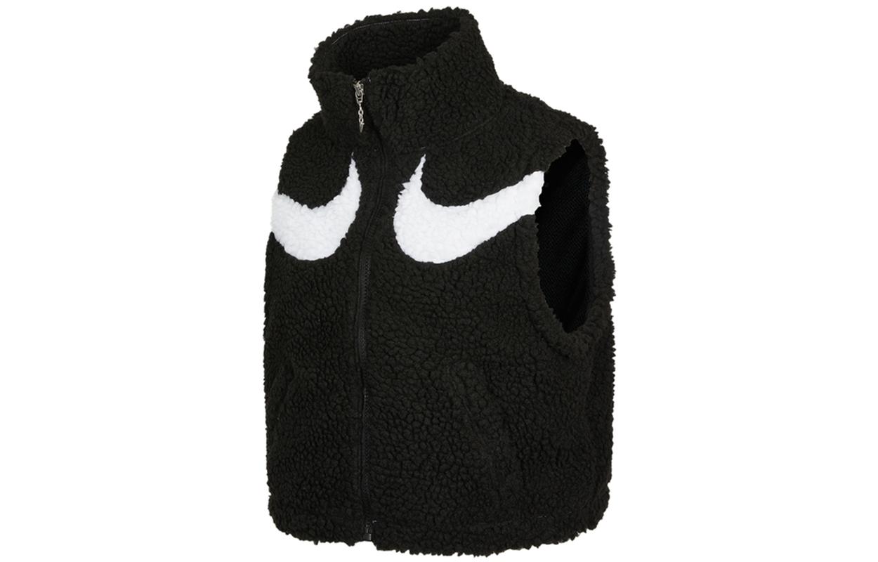 Nike Vests Women s Black Stand Collar Moderate Urban Techwear DH1092-010 M