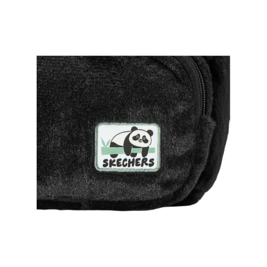 Skechers 8L Retro Fashion Panda Shape Design Fabric Backpack Kids backpack Carbon-Black L425K064