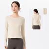 Lu Same Style Yoga Clothes Women 2025 New Slim fit Breathable Running Sports Fitness Pilates Training Wear Top