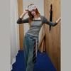 UNIFREE Plus Size Mock Two-Piece Slim Fit T-Shirt