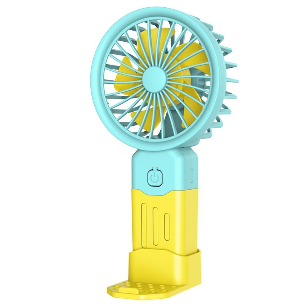 New USB Rechargeable Mini Handheld Fan Strong Wind Low Noise Macarons Fan 3 Speed Adjustable Small Electric Fan Summer Season
