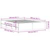 Bed Frame with Drawers Sonoma Oak Finish 140x200 cm Particleboard