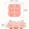 4-Cavity Penguin Silicone Ice Cube Mold, Food Grade BPA-Free with Funnel for Ice, Chocolate, Coffee, Cute Animal Ice Tray