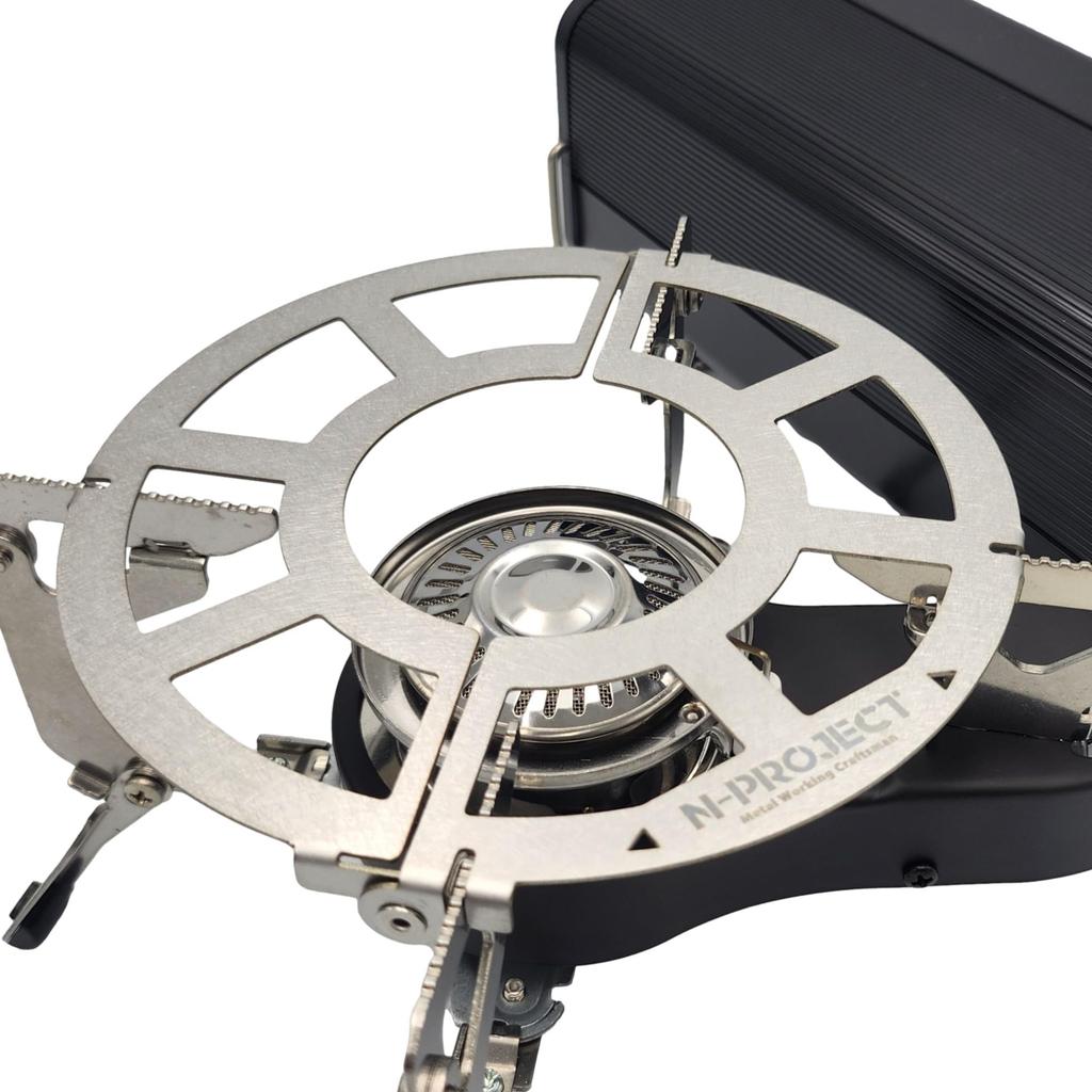 N-project Stainless Steel Folding Trivet for FORE WINDS FW-FS01 Folding Camping Stove [Made in Japan] (Burner sold separately)