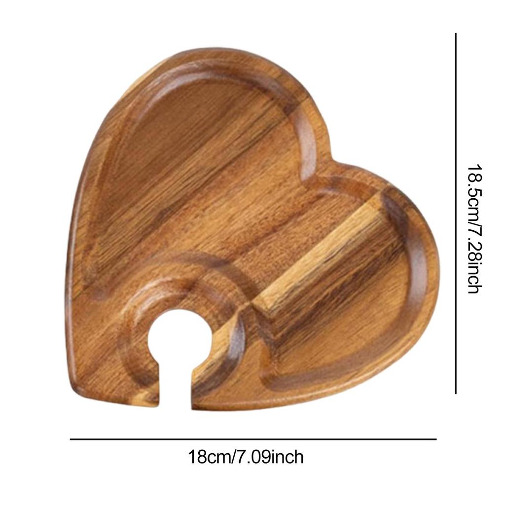 4 Pieces Appetizer Plate Handheld Snack Tray Snack Tray, Cupcake Board, with Drinks Holder for Hotel Party Catering Vegetables