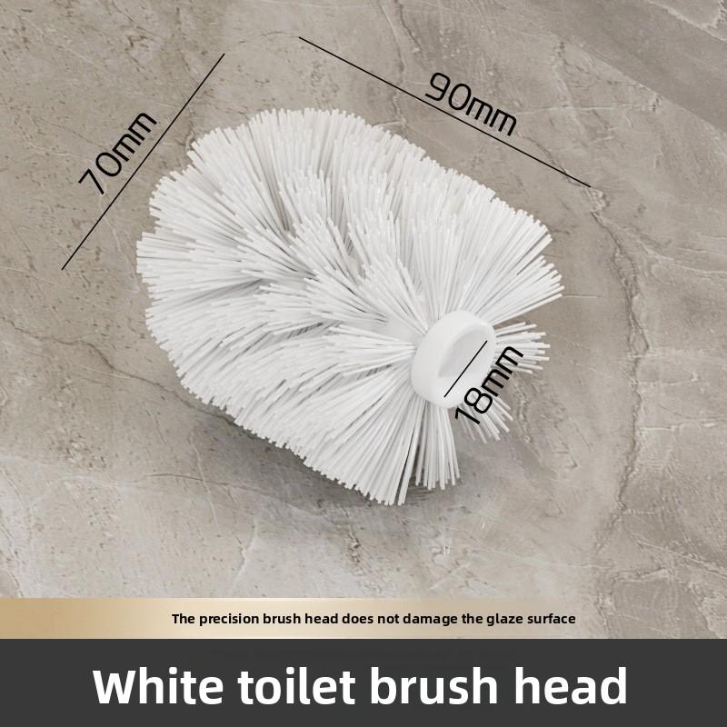 Stainless Steel Toilet Brush Bathroom WC Black Kitchen Cleaning Brush Silver Toilet Brush Scrubber Bathroom Cleaning Supplies