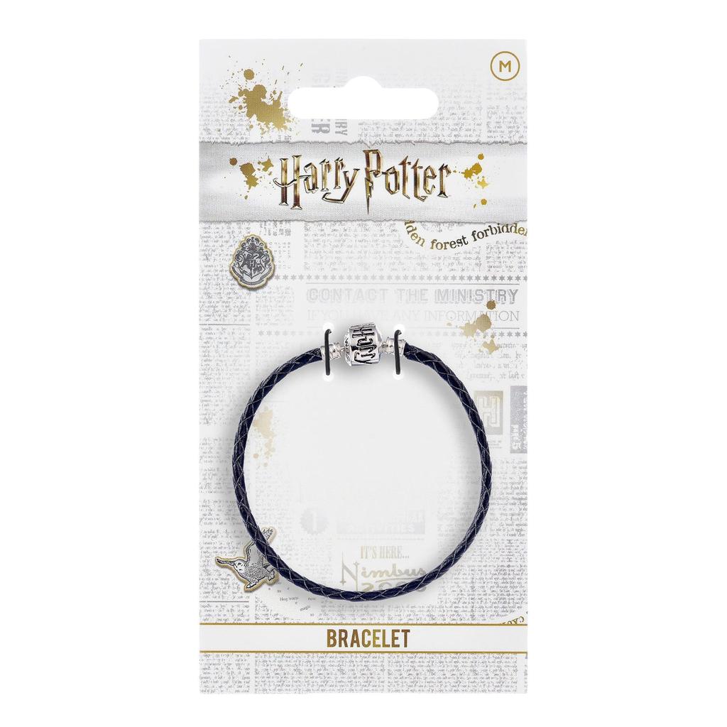 HARRY POTTER Leather Charm Bracelet 19cm Black