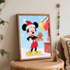 Disney Christmas Mickey Digital Oil Painting Art Kit Handmade Diy Home Decorations