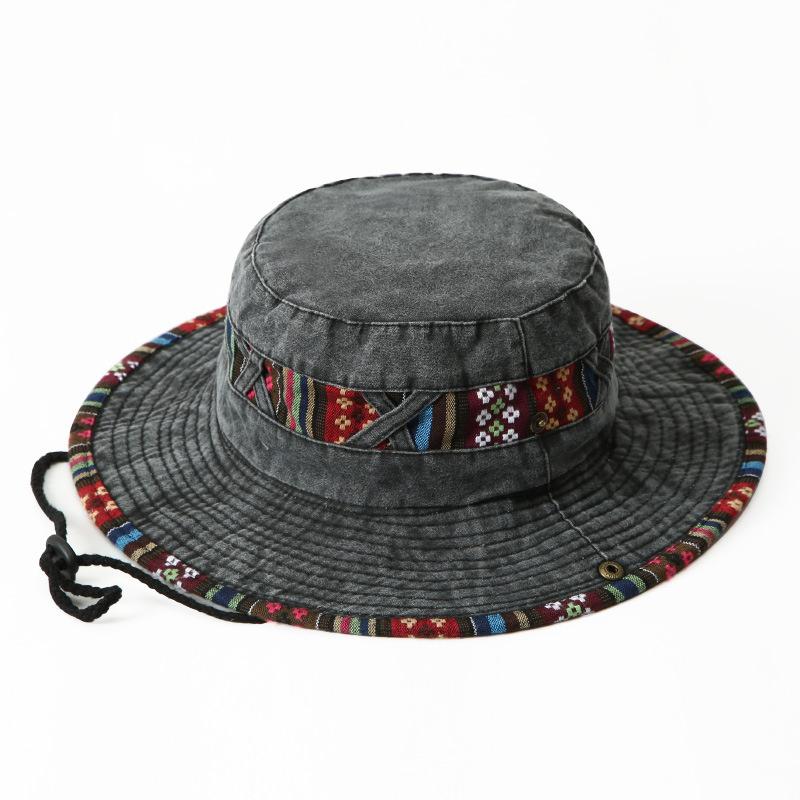 

Модная летняя панама, кепка для кемпинга на открытом воздухе, шляпы для пеших прогулок и рыбалки, рыболовные аксессуары, велосипедные аксессуары, ковбойские шляпы, солнцезащитные кепки One Size чёрный