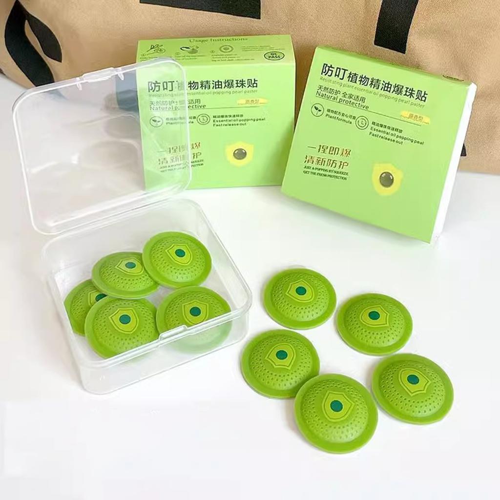 Natural Essential Oil Mosquito Repellent Beads Patch Safe For All Ages And Sensitive Skin Great For Outdoor Camping