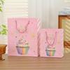 20pcs Gold Foil Party Gift Bags Paper Packaging Bags with Handles for Kids Birthday Party Cake Candy Dessert Gifts