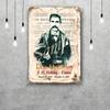 doc holliday Classic Poster Rusty Metal Plaque Retro Decorative Plate Bar Man Cave Garage Club Metal Sign Wall Decoration