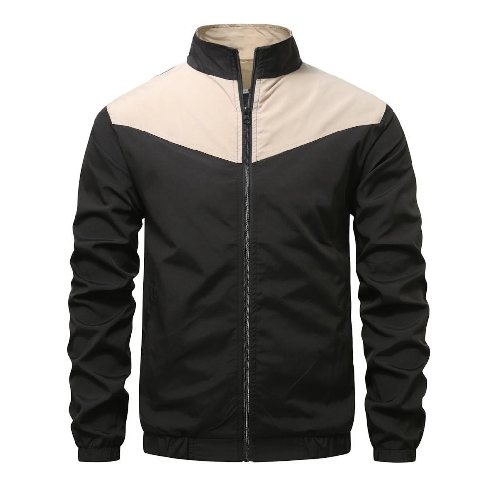Autumn Pilot Jacket, Men's Casual and Fashionable Zipper Stand-up Collar Top