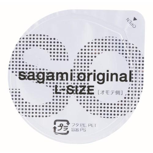 Sagami Original 002 L Size 10P+99% Water Lubricated Jelly Sample 3g