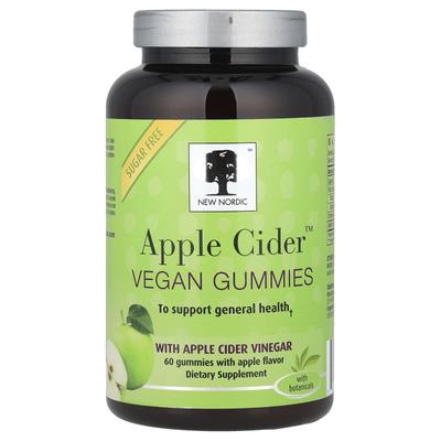 New Nordic, Apple Cider™ Vegan Gummies, Apple Flavor, 60 Gummies