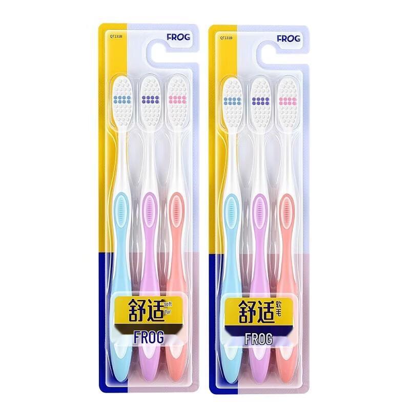 Frog QT131B Soft Bristle Toothbrush Family Pack, 18 Count