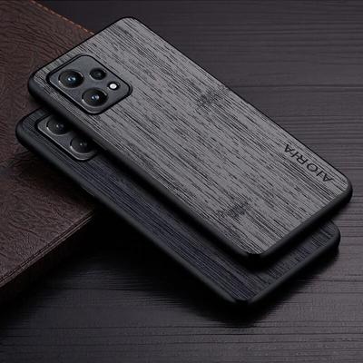 Case for Oppo Realme 9 Pro Plus 9i 5G Funda Bamboo Wood Pattern Leather Phone Cover Luxury Coque for Oppo Realme 9 Pro Case Capa