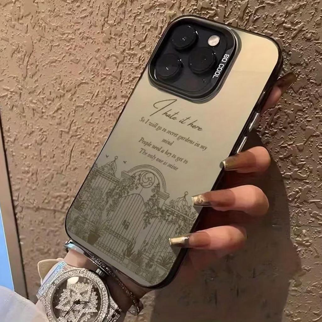 Silver Shell Phone Case for Apple 17/16/15 Pro 14 Pro Max 13/12 - Cross-Border Trade Style