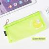 Cartoon Mesh Pencil Bag Transparent Transparent Stationery Bag Stationery Pouch  Student