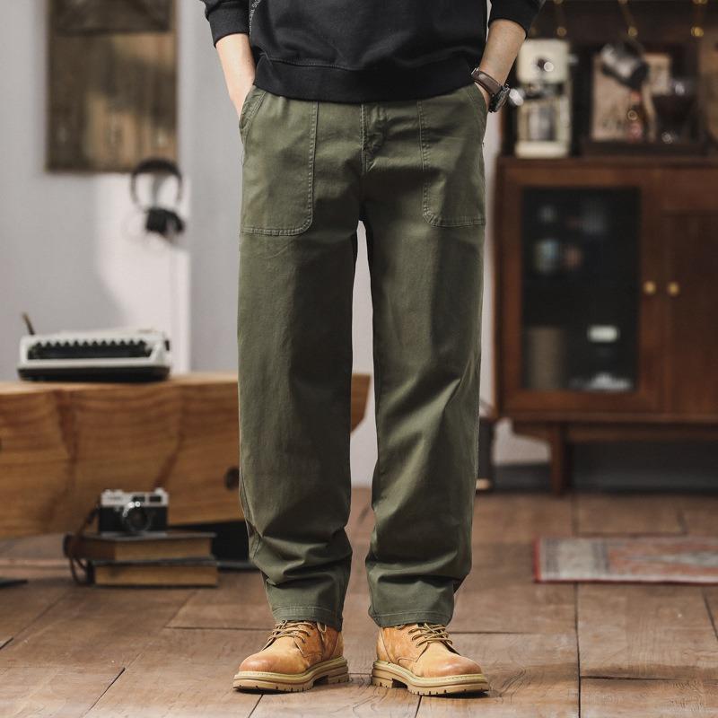 

Overalls Men s Thick Warm Loose Casual Outdoor Pants Trendy Brand Men s Straight Pants Men s Pants Thickened In Winter L армия зеленый