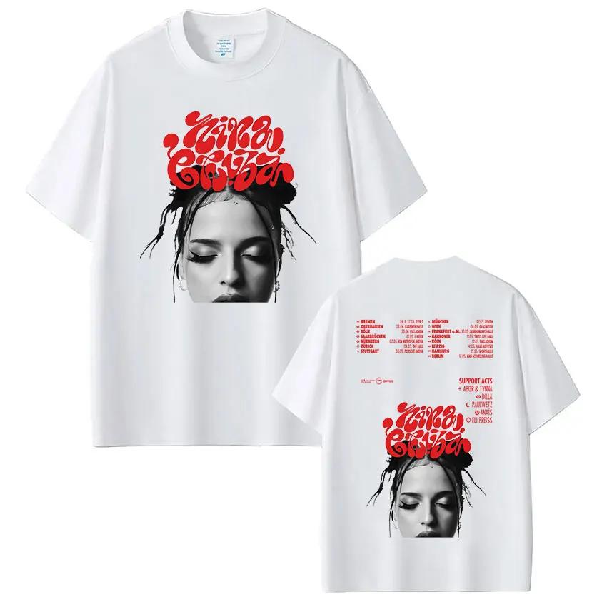 Rapper Nina Chuba Arena Tour 2025 Album Graphic T Shirt Men Women Fashion Harajuku TShirts Vintage High Quality Cotton T Shirts